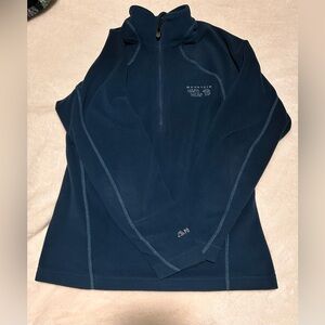 Mountain hardware men's size S polortec classic quarter zip blue fleece pullover